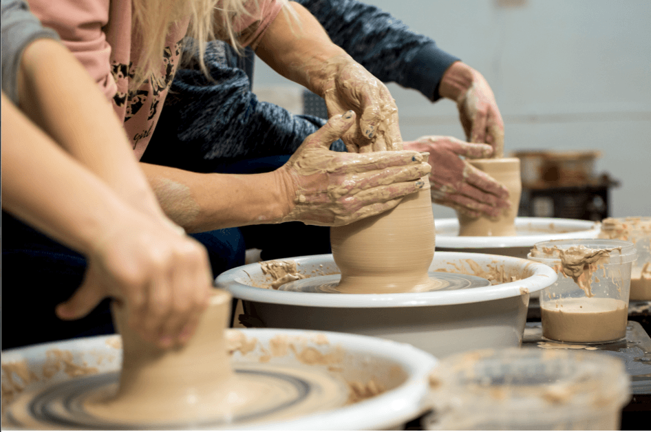 Pottery set icon