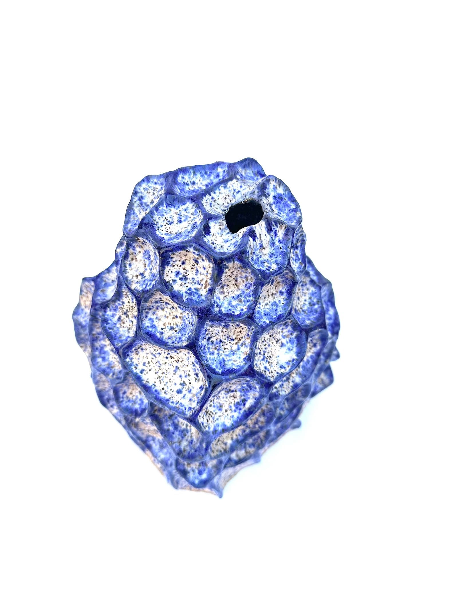 Blue anemone vase